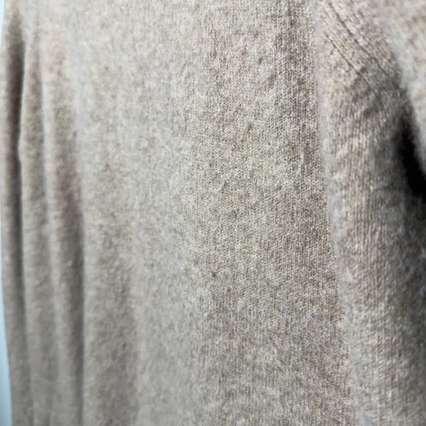J. Crew Women Alpaca‎ Wool Turtleneck Sweater Medium Brown Preppy Academia Yarn - Image 4