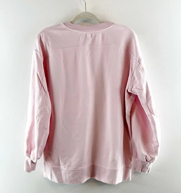 Lululemon Perfectly Oversized Crew Crewneck Sweatshirt Strawberry Milkshake S - Image 4