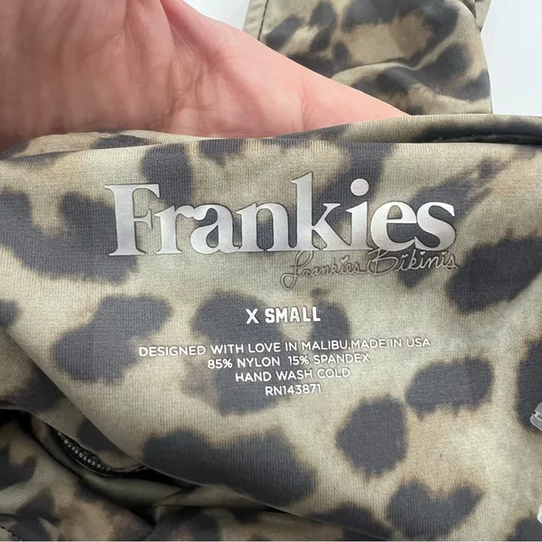 NWT‎ Frankie's Bikinis Juju Bikini Bottom Leopard SZ. XS - Image 5