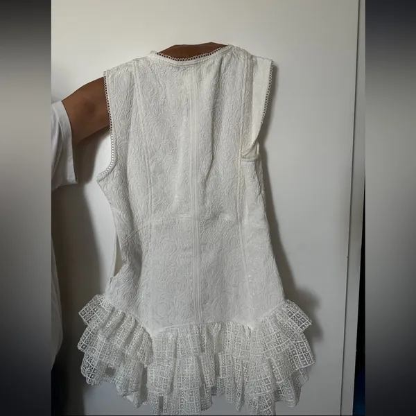 By Anthropologie sleeveless ruffle mini dress - Image 8