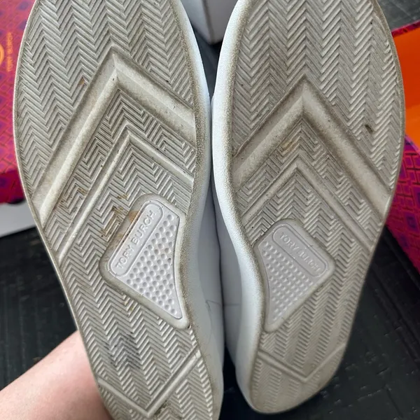 Tory Burch Howell Court Women's Sneakers Sz 9M White Leather Comfort Shoe Tennis - Image 10