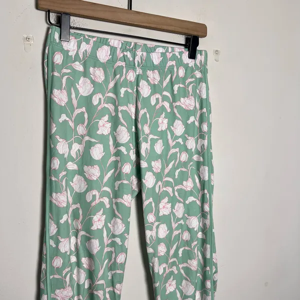 LAKE- Lounge Pajama Pants Parisian Green Vine Floral Size XS - Image 3