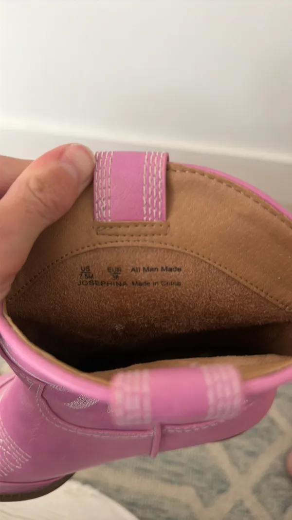 Sam Edelman Pink Cowboy Boots - Image 6