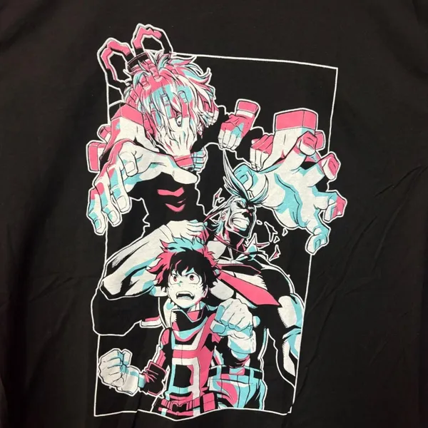 My Hero Academia Anime Characters Tshirt XL - Image 2
