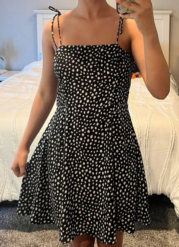 Dry Goods Lola Grace Black And White Polka Dot Dress - Image 2
