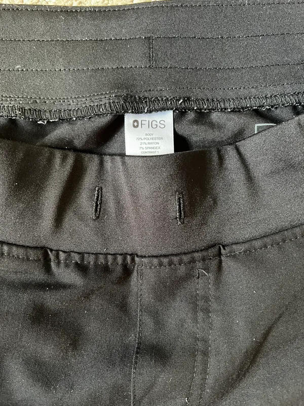 FIGS Black Scrub Joggers - Image 3