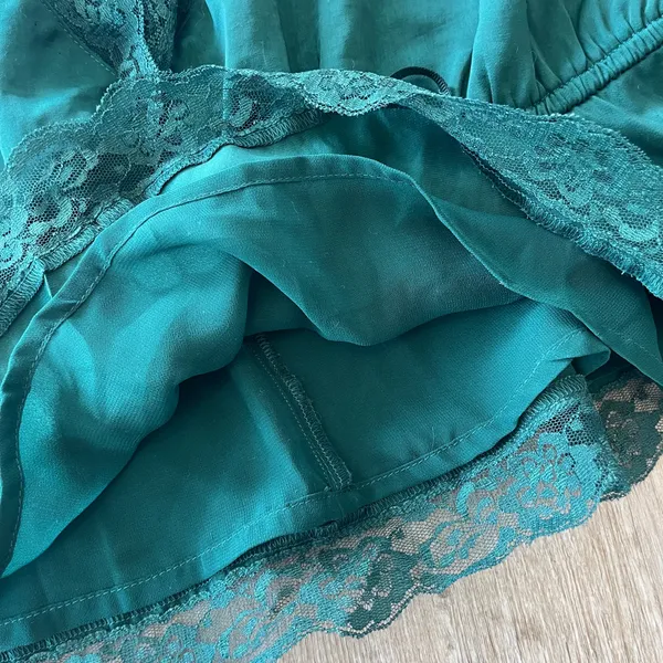 Womens American Eagle Green Lace Tank Top - L - Image 5