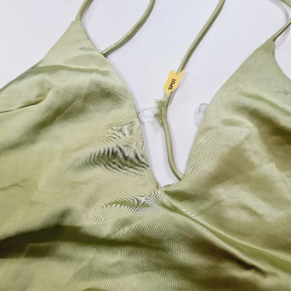 MORE TO COME Regina Maxi Dress in Green Small - Image 12