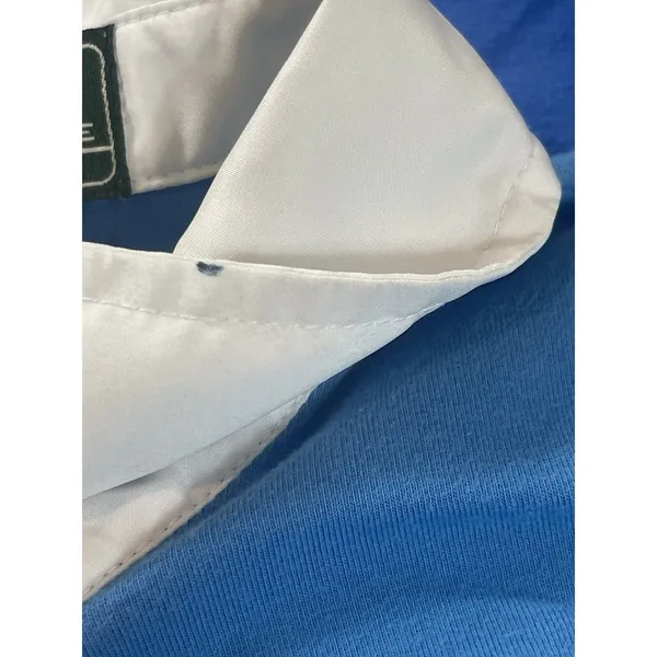 VTG Y2K Lauren Ralph Lauren Active Tennis Polo M Blue Colorblock Sleeveless READ - Image 7