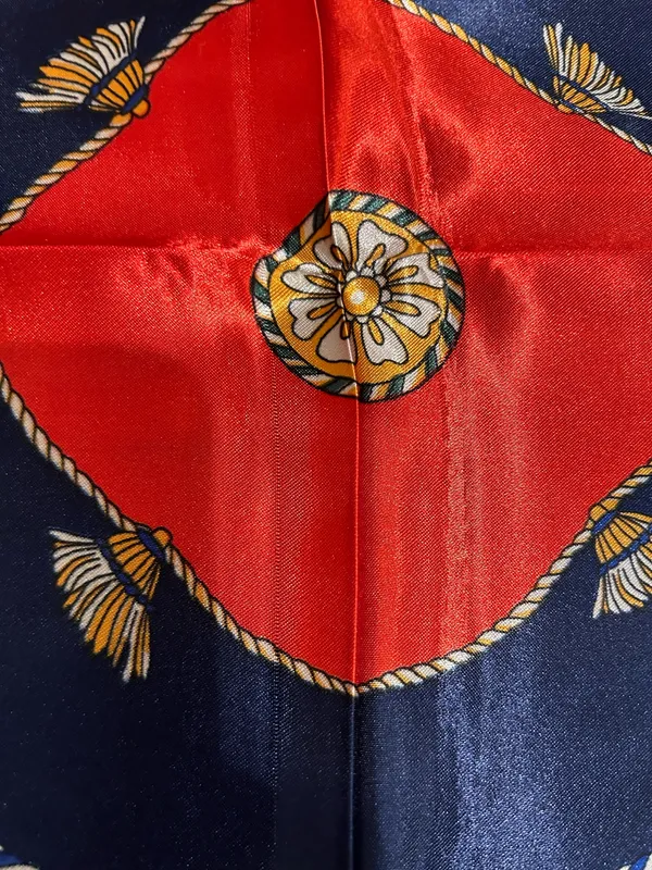 Vintage Regal Carriage&Horse EQUESTRIAN oversized square Silk Scarf 35/35 - Image 9