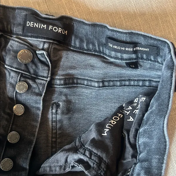 Denim Forum Aritzia The Arlo Hi-rise Straight Jean - Image 4