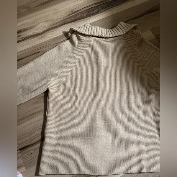 Women’s Beige Sweater Tan Size L - Image 3
