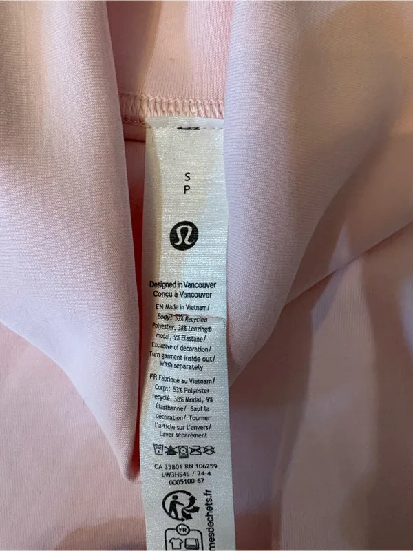 Lululemon Softstreme Funnel-Neck Pullover Women S Strawberry Mist Pink NWT - Image 8