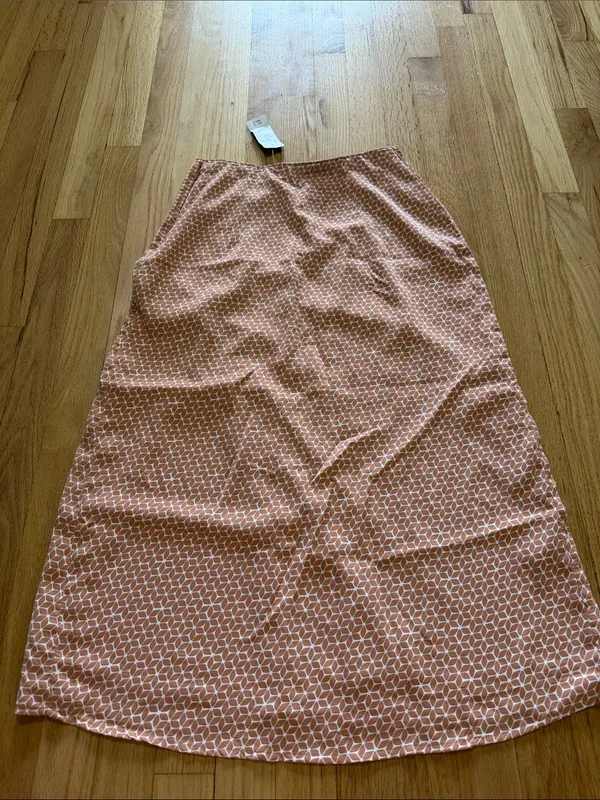 NWT Abercrombie & Fitch Geometric Printed Side Slit Midi Skirt Sz S - Image 6