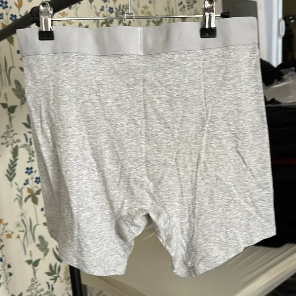 Skims Boyfriend Boxer Light Heather‎ Grey Size M - Image 5