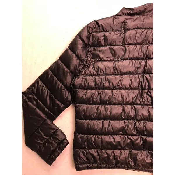 Calvin Klein Puffer Jacket Womens Medium‎ Black Sorona Insulated Lightweight - Image 9