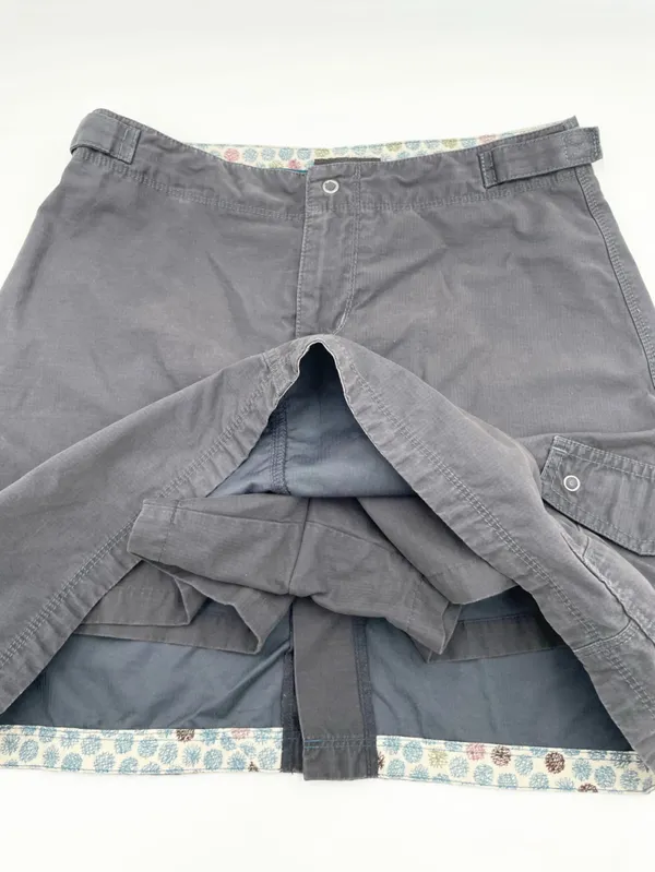 Horny Toad Cargo Skort Size 2 Dark Grey Adjustable Waist Hiking Gorpcore Y2K - Image 4
