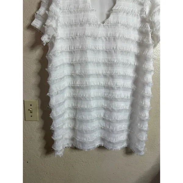 Tularosa Lambros Dress size L Fringe V-Neck Mini Bridal Cocktail Parties - Image 6