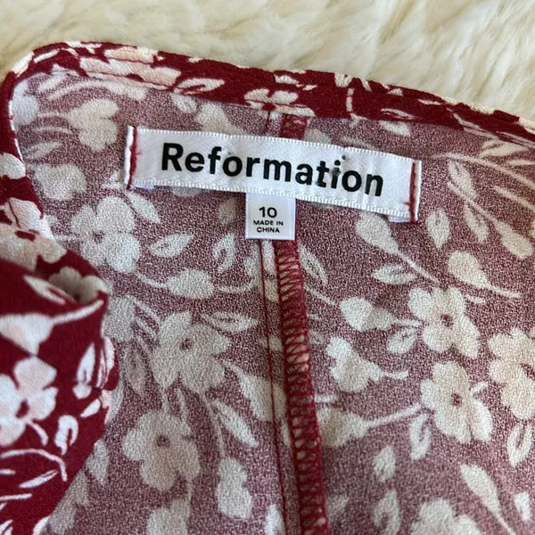Reformation Laylin Puff Sleeve Floral Mini Dress - Image 7