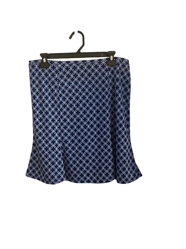 Express Vintage y2k twee Blue Patterned Skirt mini skirt 70s school girl vibes - Image 2