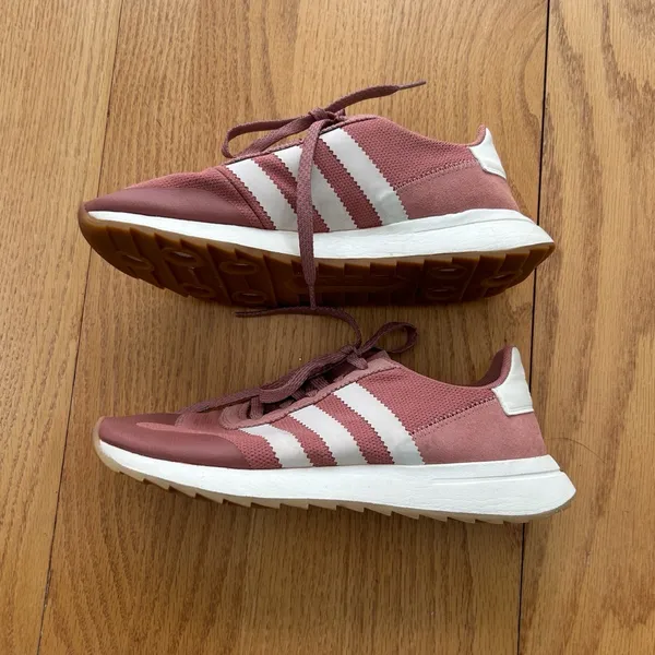 Adidas Originals FLB W Flashback Runners Raw Pink/White BY9301 Sz 8 1/2 Sneakers - Image 4