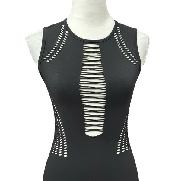 Iets Frans Cutout Bodycon Dress M NWOT Sleeveless Fitted Party Sexy Club Wear - Image 3