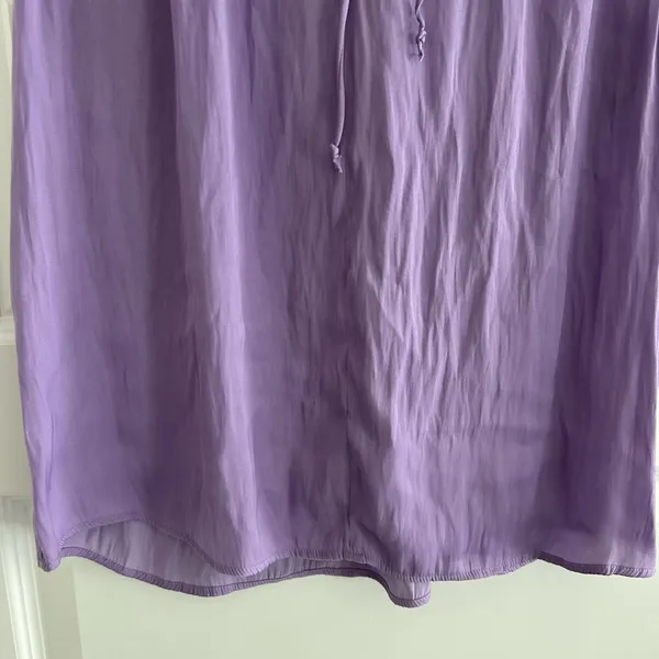Current Air Ruffle Blouse Purple Lilac Size M - Image 8