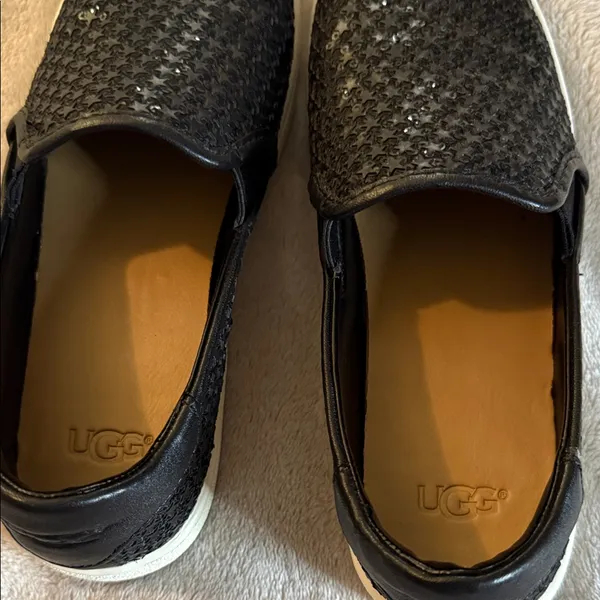 UGG Black Sequin Slip-Ons - Image 3