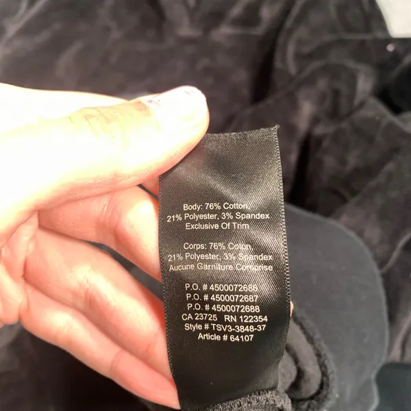 Aritzia TNA black velour Hoodie - Image 6