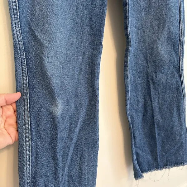 good american jeans good curve GCS127T 14/32 Blue Denim Straight Jeans Capsule - Image 4