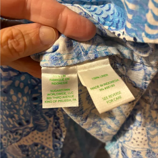 Lilly Pulitzer Jaydan Linen Dress in By The Seashore Amalfi Blue - Image 7
