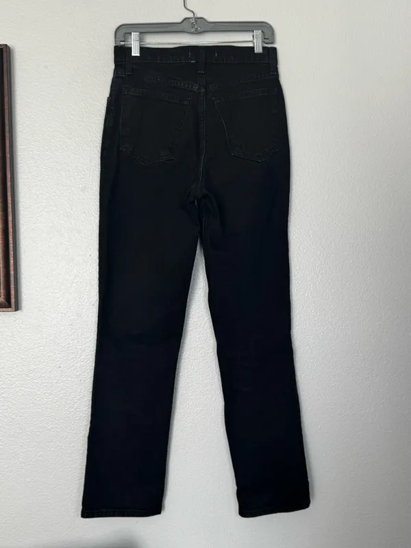 Abercrombie & Fitch Ultra High Rise 90s Straight Jean Black Size 27 / 4 - Image 6
