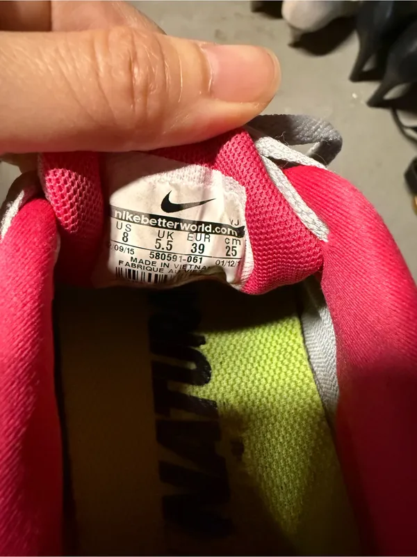 Nike Free 5.0+ Running Shoes Gray Pink White 580591-061 Women’s Size 8 euc - Image 6