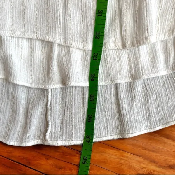 SHOWPO White Flutter Sleeve Tiered Mini Dress - Size 16 / 20 AU - Image 10