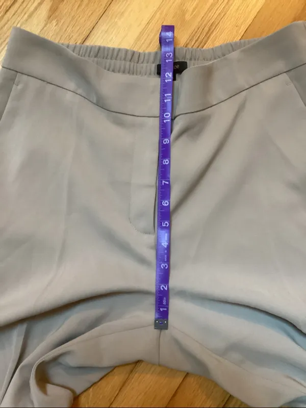 NWT Quince Stretch Crepe Ankle Pants Size 14 Morel Gray - Image 9