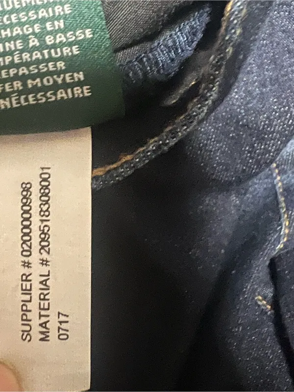 NWT Lauren Ralph Lauren Classic Straight Stretch Jeans Size 18 Dark Indigo Wash - Image 4