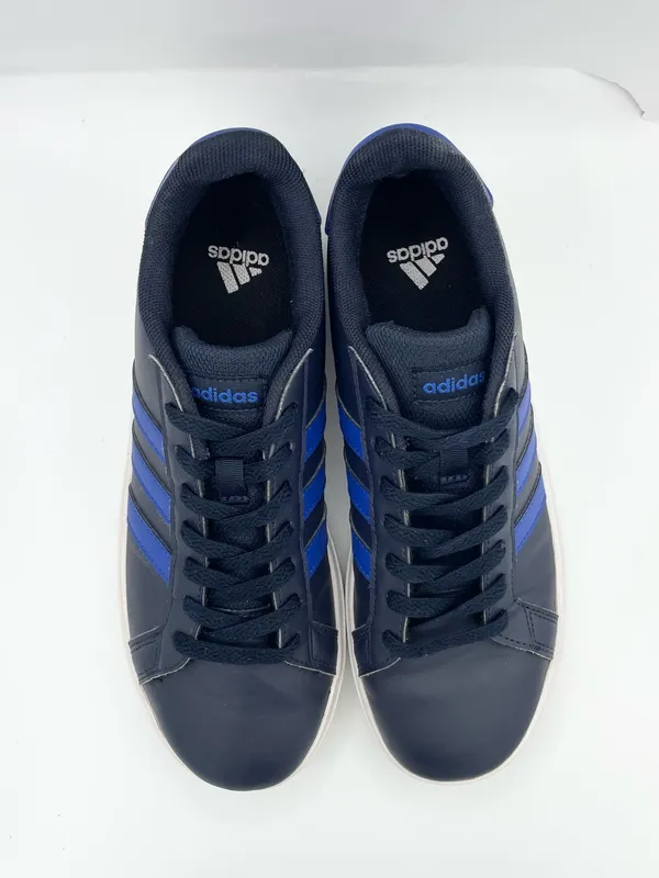 Adidas Grand Court blue lace-up unisex sneakers Size 6 - Image 5