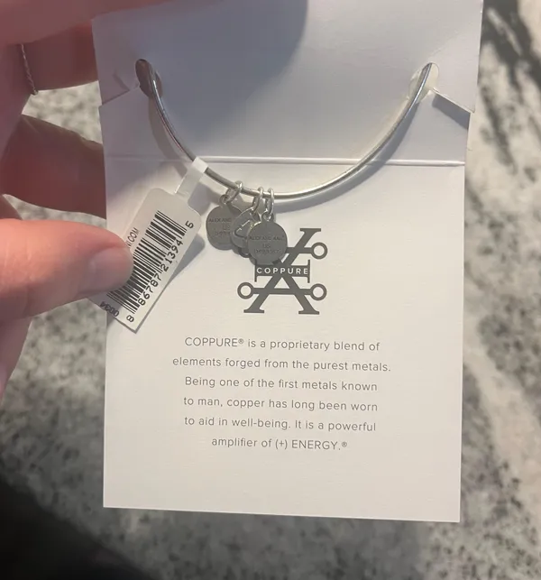 ALEX AND ANI New With Tags Snowflake Silver Charm Bracelet - Image 3