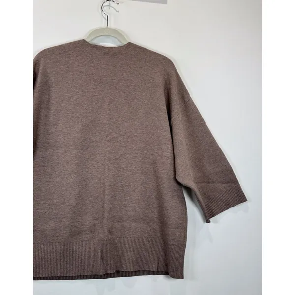 Wilfred Free Womens Sweater Brown Souvenir Oversized V Neck Pullover Size 2 - Image 10