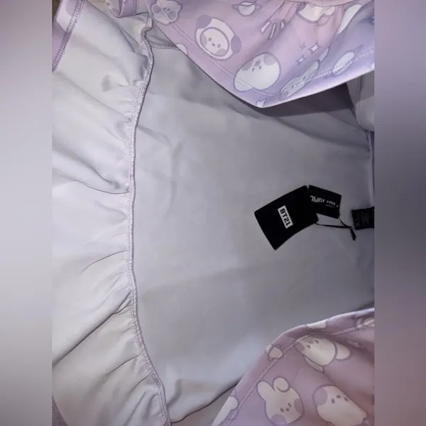BT21 Pastel Purple Skirt with Ruffle Hem NWD - Image 7