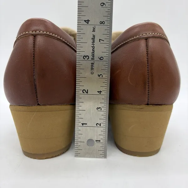 NWOB Vtg Musebeck Womens 7 C/A Shoes Boat Wedge "All Seasons" Brown Leather USA - Image 5