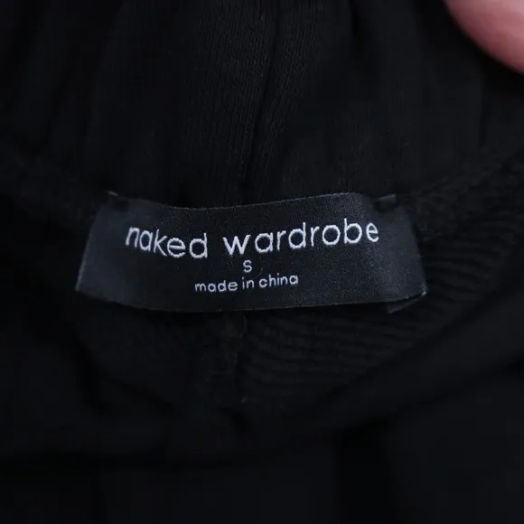 Naked Wardrobe Mens Black Sweatshirt and Jogger Sweatpants Set Size S - Image 7