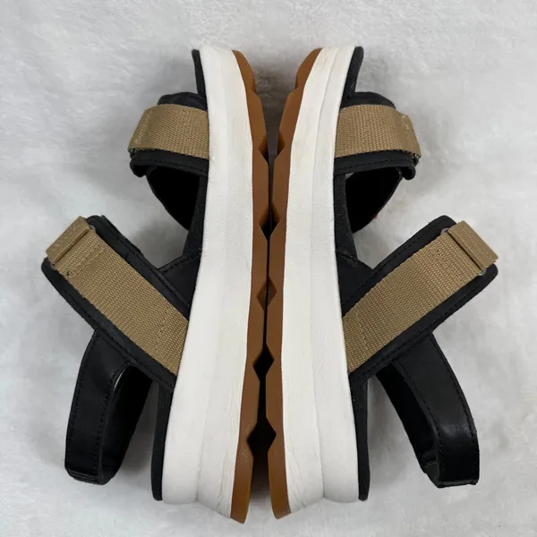 Hush Puppies Brite‎ Jute Black Tan Platform Sporty Sandals HW06698-002 Womens 8 - Image 9