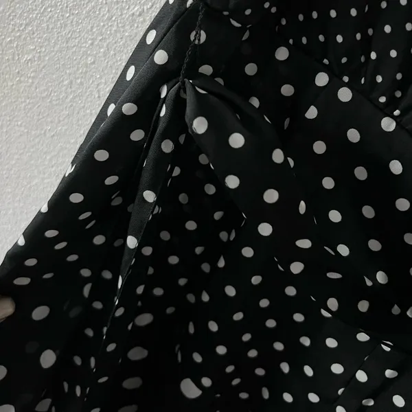 {Banana Republic} Brand New Cowl Neck Sleeveless Polka Dot Midi Dress - Image 10