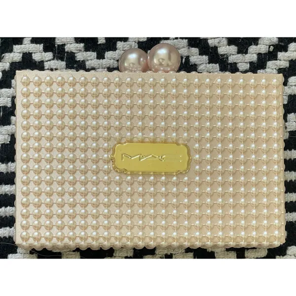MAC Cosmetics Pearl Embellished Clutch - Image 6