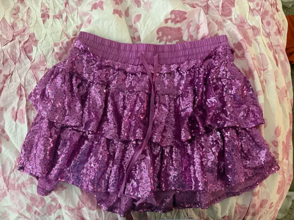DO+BE purple sequence skirt - Image 2
