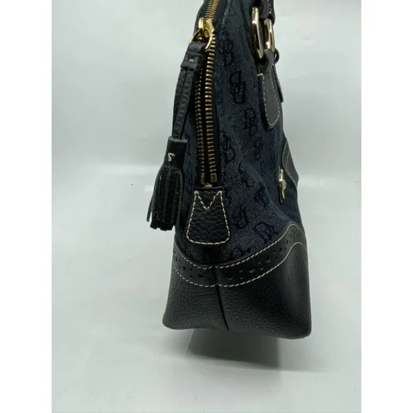 Dooney & Bourke Over Signature Fabric Size M Gray - Image 4
