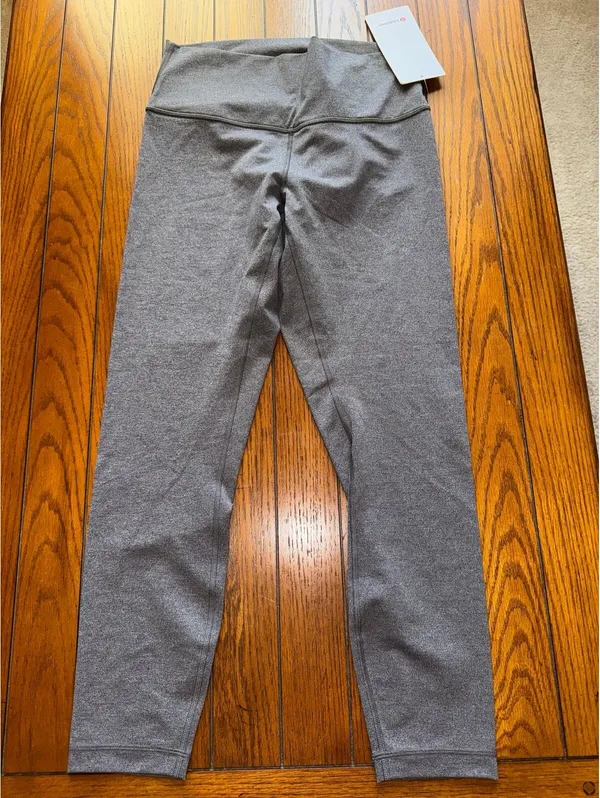 Lululemon Wunder Under High Rise 25” Luxtreme, Heathered Black Size 10 NWT - Image 3