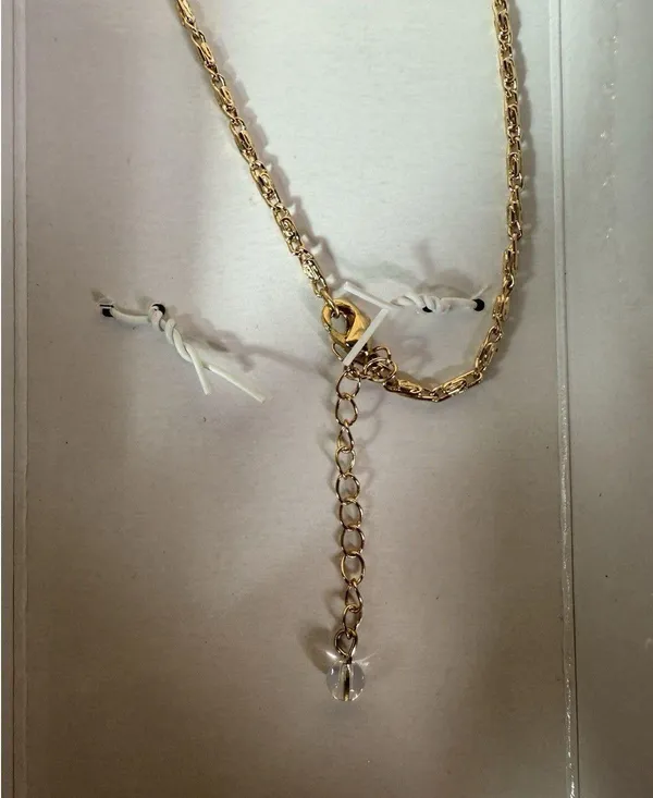 NIB House Of Harlow Cubic Zirconia Heart Locket "C" Initial Pendant Necklace - Image 9