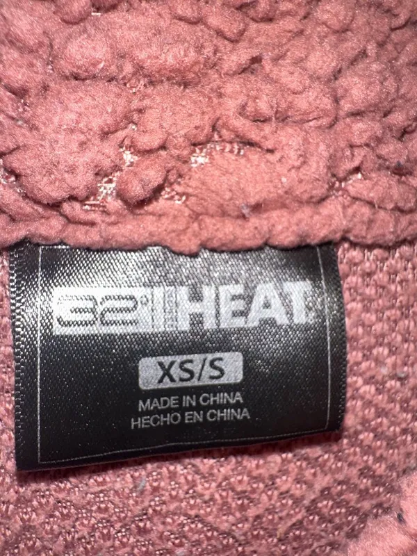 32 Heat Teddy Fleece Shacket Jacket XS/S Button Front Cozy Sherpa Fall Cozy - Image 3